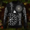 Viking Tattoo Ugly Christmas Knit Sweaters Funny Halloween Christmas Gift Jumpers Tops Couple Holiday Party Unisex - Tattoo Gift Store