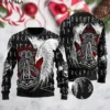 Viking Tattoo Ugly Christmas Knit Sweaters Funny Halloween Christmas Gift Jumpers Tops Couple Holiday Party Unisex 22 - Tattoo Gift Store