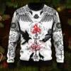 Viking Tattoo Ugly Christmas Knit Sweaters Funny Halloween Christmas Gift Jumpers Tops Couple Holiday Party Unisex 5 - Tattoo Gift Store