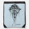 black white jellyfish tattoo style drawstring bag r68456a102b664f07bcf26ff2edb94819 zffcx 1000 - Tattoo Gift Store