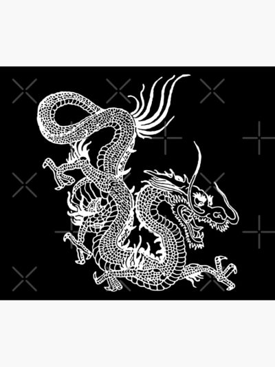 Chinese White Dragon Tapestry Official Tattoo Gifts Merch