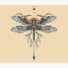 Dragon Fly Tattoo Tapestry Official Tattoo Gifts Merch