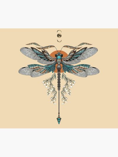 Dragon Fly Tattoo Tapestry Official Tattoo Gifts Merch