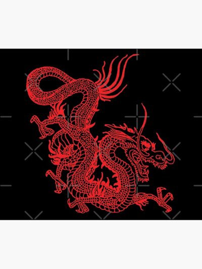 Red Chinese Dragon Tapestry Official Tattoo Gifts Merch