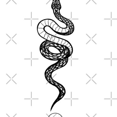 Snake Illustration Tote Bag Official Tattoo Gifts Merch