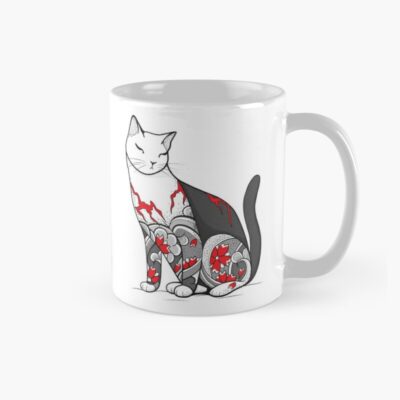 Cat In Cherry Blossom Tattoo Mug Official Tattoo Gifts Merch