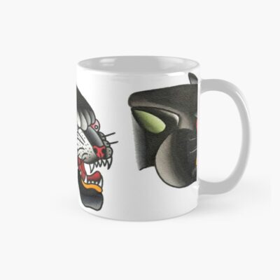 Traditional Panther Head Tattoo Design Mug Official Tattoo Gifts Merch