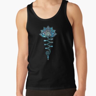 Lotus Flower, Yoga, Symbol, Tattoo, Galaxy Style Tank Top Official Tattoo Gifts Merch