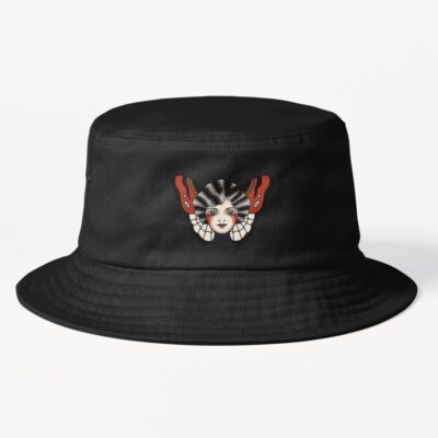 Butterfly Lady Head Tattoo Bucket Hat Official Tattoo Gifts Merch