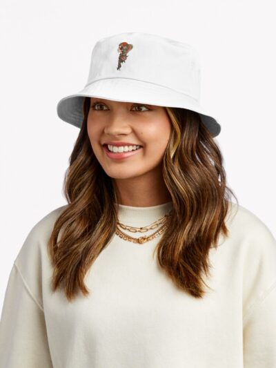 Lady Head With Snake Tattoo Bucket Hat Official Tattoo Gifts Merch