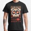 Dia De  Muertos, Mexican Day Of The Dead Sugar Skull & Guitars Design T-Shirt Official Tattoo Gifts Merch