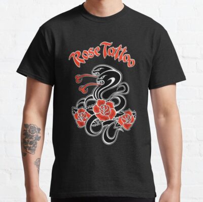 Best Selling Tour Rock-N Roll Music Rose Tattoo Band Men Women T-Shirt Official Tattoo Gifts Merch