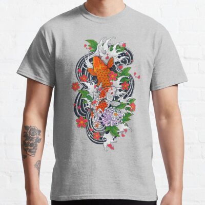 Koi Fish Pond T-Shirt Official Tattoo Gifts Merch