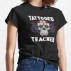 Tattooed Teacher Sugar Skull Violet Roses Teacher T-Shirt Official Cow Anime Merch