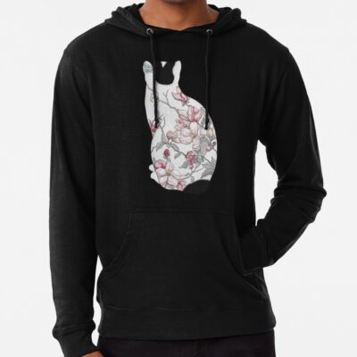 Cat In Apple Blossom Tattoo Hoodie Official Tattoo Gifts Merch