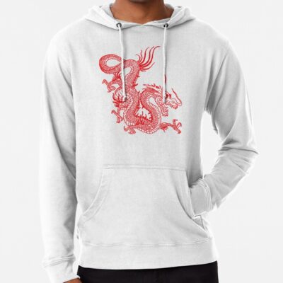 Red Chinese Dragon Hoodie Official Tattoo Gifts Merch