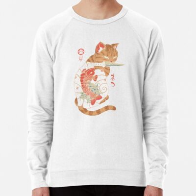 Carp Tattooed Cat Sweatshirt Official Tattoo Gifts Merch