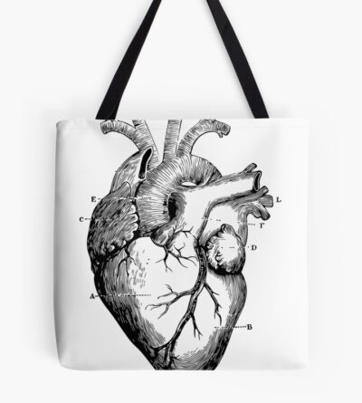 Anatomical Heart Tote Bag Official Tattoo Gifts Merch