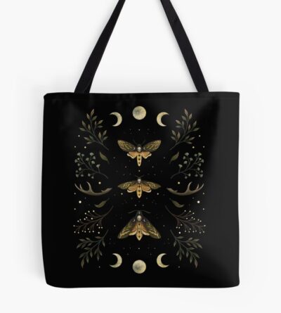 Death Head Moths Night Tote Bag Official Tattoo Gifts Merch