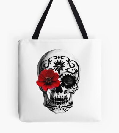 Sugar Skull Day Of The Dead Tote Bag Official Tattoo Gifts Merch