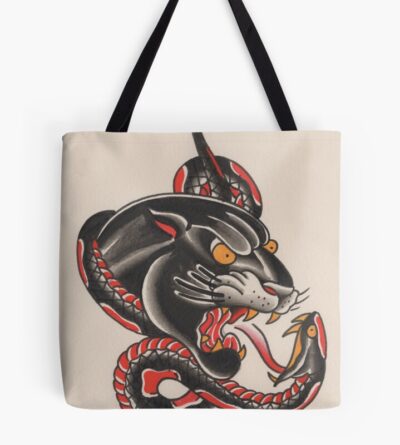 Panther & Snake Tote Bag Official Tattoo Gifts Merch