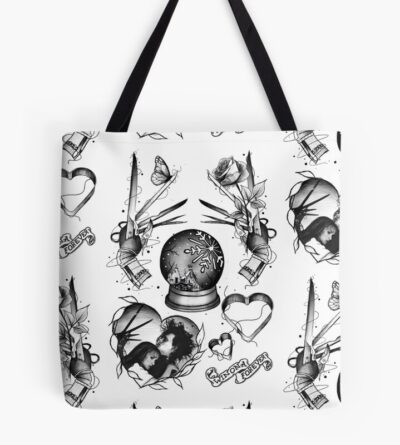 Edward Scissorhands/Tim Burton Inspired Tattoo Flash Tote Bag Official Tattoo Gifts Merch