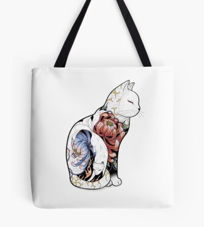 Kitsune Cat Tattoo Tote Bag Official Tattoo Gifts Merch