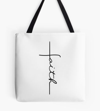 Faith Cross Tote Bag Official Tattoo Gifts Merch