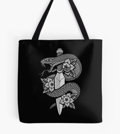 Snake & Dagger Tote Bag Official Tattoo Gifts Merch