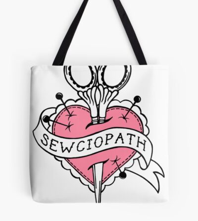 Sewciopath Tote Bag Official Tattoo Gifts Merch