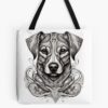 Aesthetic Cool Dog Tattoo Tote Bag Official Tattoo Gifts Merch