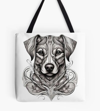 Aesthetic Cool Dog Tattoo Tote Bag Official Tattoo Gifts Merch