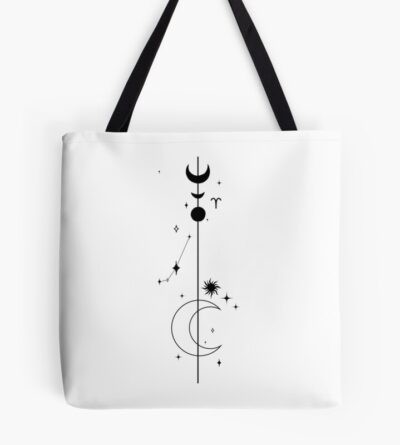 Ares Tattoo Constellation Design Tote Bag Official Tattoo Gifts Merch