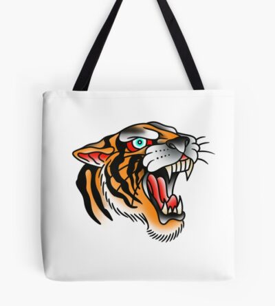 Traditional Tiger Head Tote Bag Official Tattoo Gifts Merch