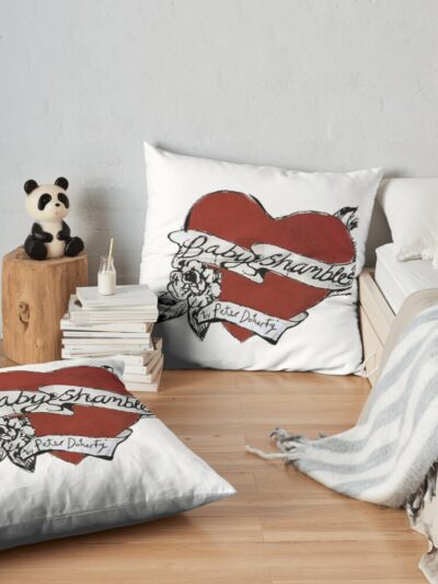 Babyshambles, Pete Doherty, Heart Tattoo Design Throw Pillow Official Tattoo Gifts Merch