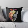 Flower Heart Spring By Tobe Fonseca Throw Pillow Official Tattoo Gifts Merch