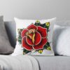 Rose Old School Iii Throw Pillow Official Tattoo Gifts Merch