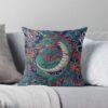 The Mythical Dragon Pattern Throw Pillow Official Tattoo Gifts Merch