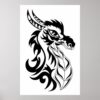 tribal tattoo drachenkopf schwarz poster rb5f6bd20ff314dcd8ece9a8209a70507 wvg 8byvr 1000 - Tattoo Gift Store