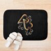 Traditional Double Heart Tattoo Bath Mat Official Tattoo Gifts Merch