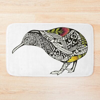 New Zealand Kiwi Bath Mat Official Tattoo Gifts Merch