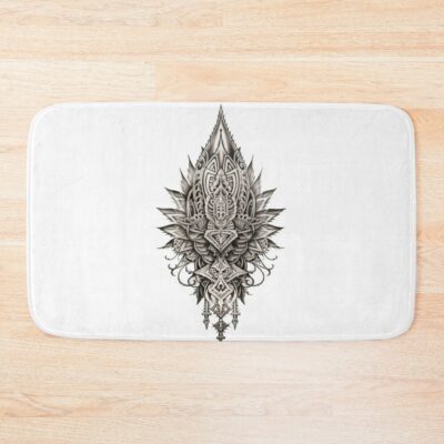 Thai Tattoo: Thai Sak Yant Tattoo Design Bath Mat Official Tattoo Gifts Merch