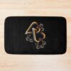 Traditional Double Heart Tattoo Bath Mat Official Tattoo Gifts Merch