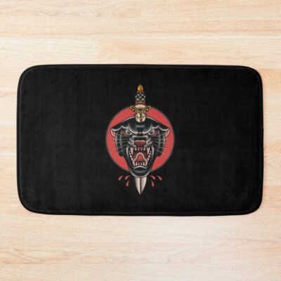 Panther Tattoo Bath Mat Official Tattoo Gifts Merch