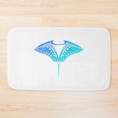 Ray Inspired Silhouette Bath Mat Official Tattoo Gifts Merch