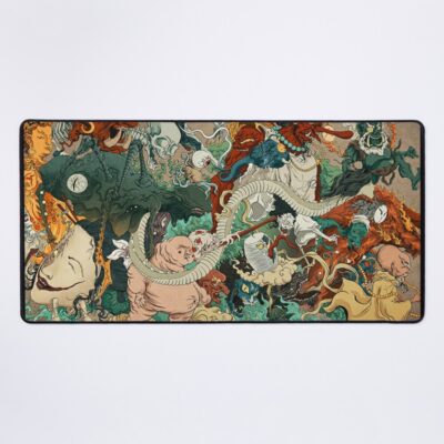 Japanese Kaiju Monsters Mouse Pad Official Tattoo Gifts Merch