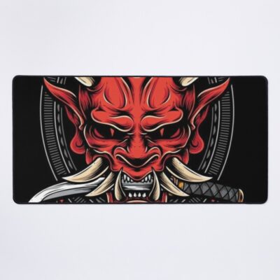 Oni Mask Japanese Culture Art M Byte Mouse Pad Official Tattoo Gifts Merch