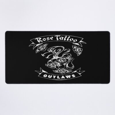 Art 02 Rose Tattoo Outlaws Mouse Pad Official Tattoo Gifts Merch