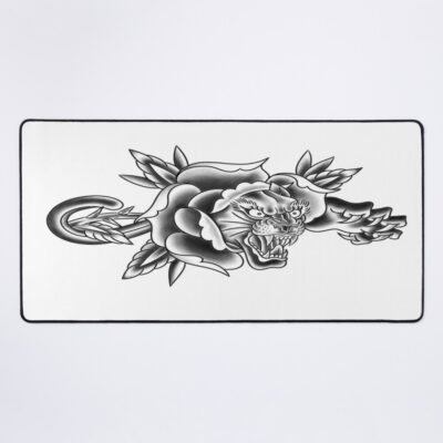 Traditional Panther Rose Mouse Pad Official Tattoo Gifts Merch