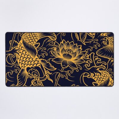 Koi Pattern Mouse Pad Official Tattoo Gifts Merch